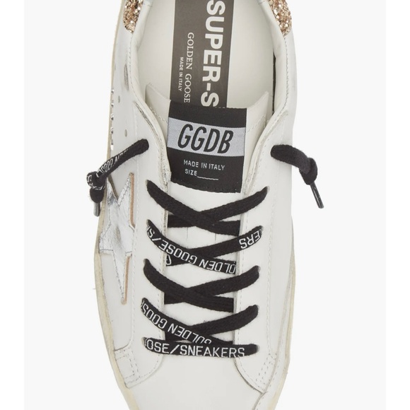 Golden Goose White and Silver Sneakers - Picture 2 of 12